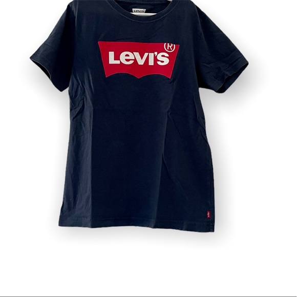 Levi’s Boys Navy Logo T-Shirt - Picture 1 of 3